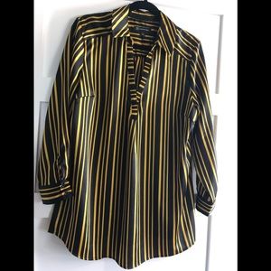 Silky cabana striped tunic